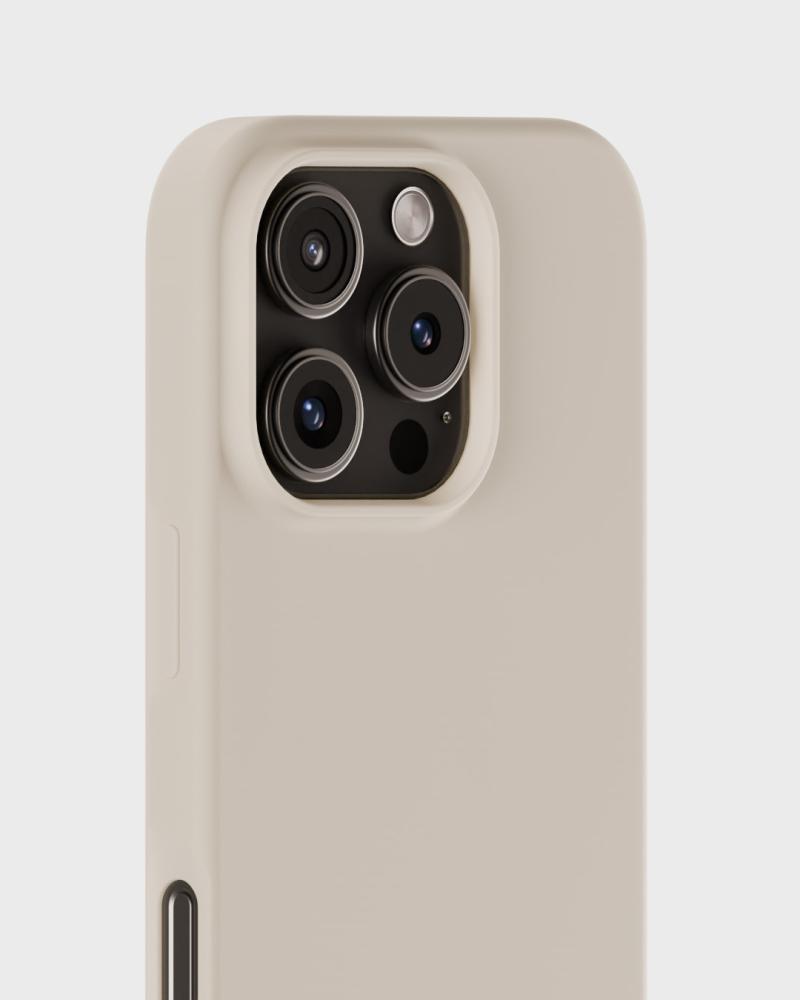 holdit holdit iPhone 16 Pro Mobilskal Silikon Ljus Beige