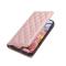  Samsung Galaxy A57 5G Fodral RFID Rhombus Läder Roséguld