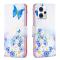  Motorola Moto G13 / G23 / G53 5G Fodral Med Tryck Fjäril/Blommor