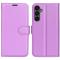  Samsung Galaxy A15 5G Fodral Litchi Läder Lila