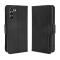  Samsung Galaxy S21 FE Fodral Med Avtagbart Kortfodral Svart