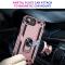  iPhone 17e / 16e Skal Shockproof Hybrid Ring Roséguld