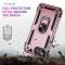  iPhone 17e / 16e Skal Shockproof Hybrid Ring Roséguld