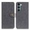 KHAZNEH KHAZNEH Motorola Moto G200 Fodral Vintage Split Läder Svart