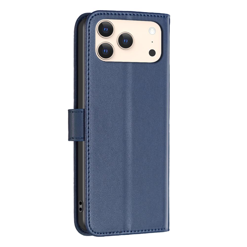 BINFEN BINFEN iPhone 17 Pro Max Fodral Läder Blå