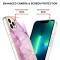  iPhone 15 Pro Skal Marmor TPU Lila