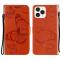  iPhone 13 Pro Max - Butterfly Läder Fodral - Orange