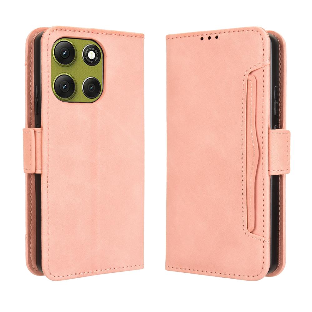  Motorola Moto G86 5G Fodral Med Avtagbart Kortfack Rosa