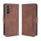  Samsung Galaxy S21 FE Fodral Med Avtagbart Kortfodral Brun