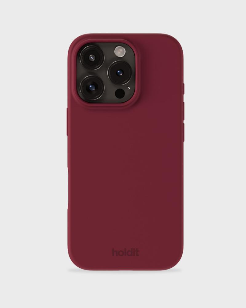holdit holdit iPhone 16 Pro Mobilskal Silikon Red Velvet