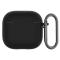  AirPods 4 Skal Med Karbinhake Silikon Svart