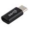  USB-C Hona - USB-C Hane Adapter Svart