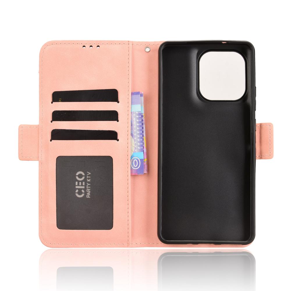  Motorola Moto G86 5G Fodral Med Avtagbart Kortfack Rosa