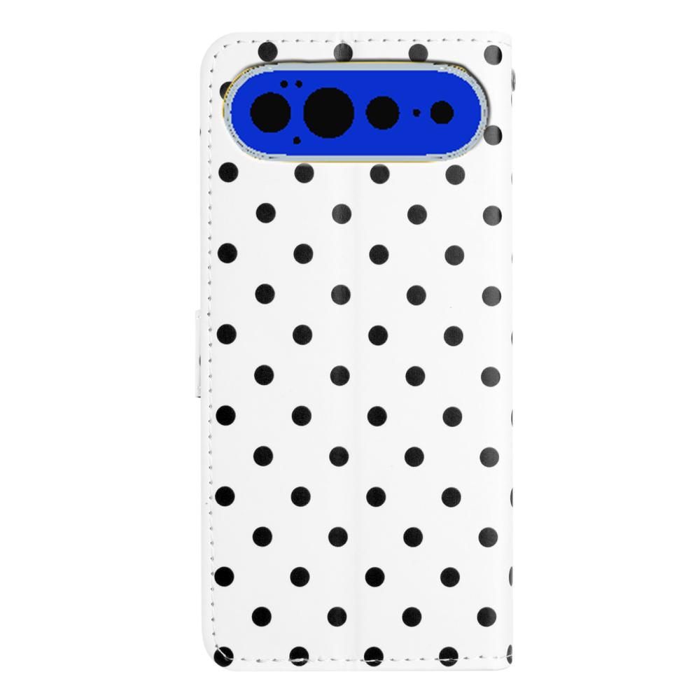 Google Pixel 11 / 11 Pro Fodral Läder Prickigt Mönster Vit