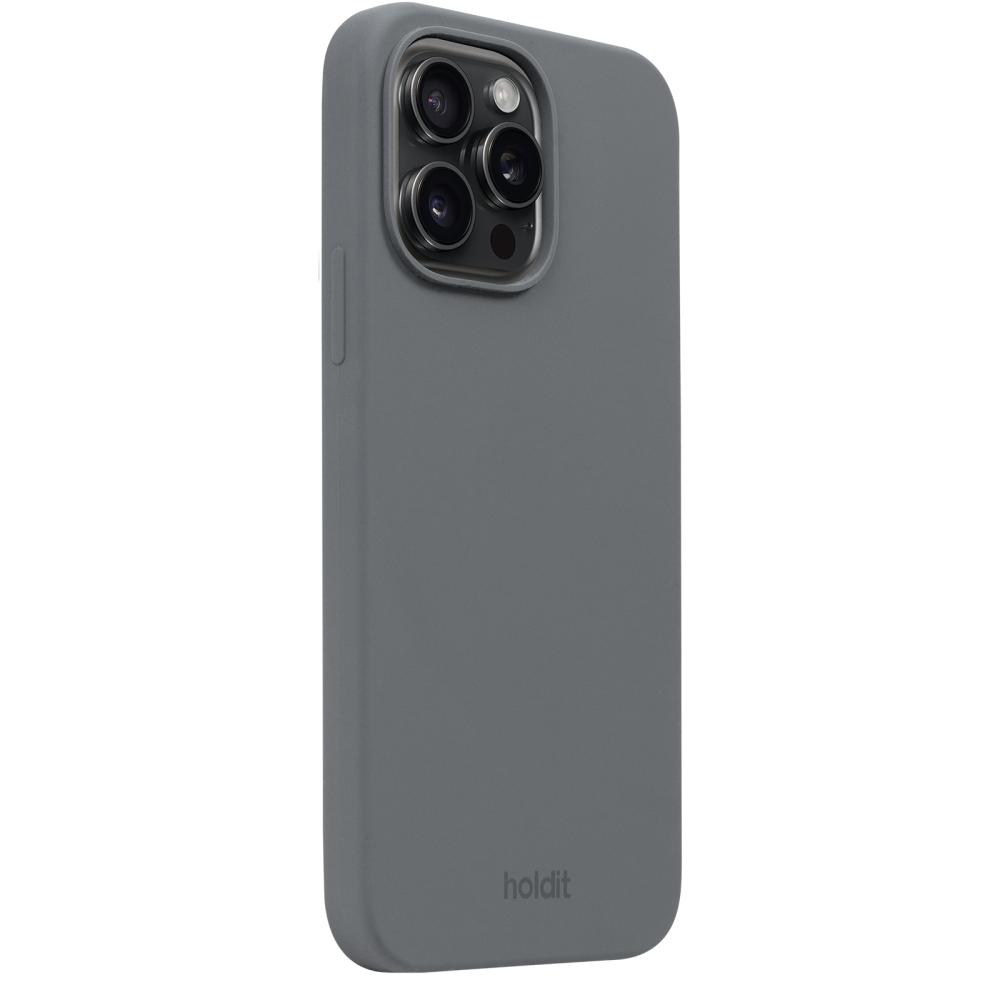 holdit holdit iPhone 15 Pro Mobilskal Silikon Space Gray
