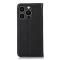 KHAZNEH KHAZNEH iPhone 15 Pro Fodral Flip Nappa Textur Svart