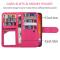  iPhone 13 Pro Max - 9-Korts 2in1 Magnet Fodral / Skal - Rosa