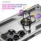  Samsung Galaxy S24 Ultra Skal Ring Hybrid Armor Silver