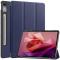  Lenovo Tab P12 Fodral Tri-Fold Läder Mörk Blå