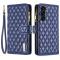 BINFEN BINFEN Samsung Galaxy S23 Plus Fodral Diamond Multifunktionell Blå