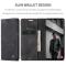CASEME CASEME Samsung Galaxy A16 Fodral Flip Retro Läder Svart