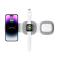 Tech-Protect Tech-Protect 15W 3in1 Magnetisk MagSafe Qi Laddare Grå