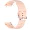  Klockarmband 20 mm Silikon Wave Design Rosa