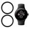  Google Pixel Watch 4 / 3 45 mm 2-PACK Skärmskydd Svart