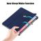  Galaxy Tab S7 FE/S7 Plus/S8 Plus Tri-Fold Läder Fodral Blå