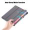  Galaxy Tab S7 FE/S7 Plus/S8 Plus Tri-Fold Läder Fodral Grå