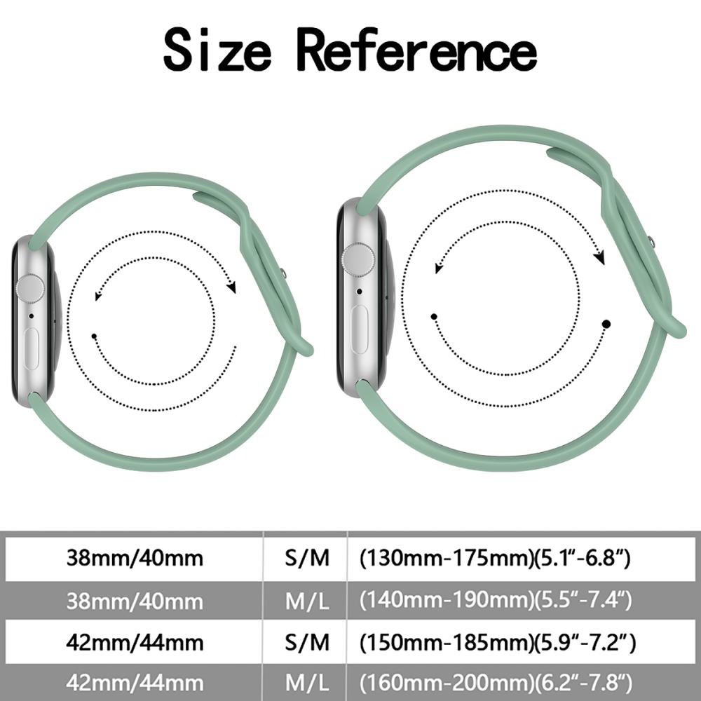 ColorPop Silikon Armband Butterfly Apple Watch 42/44/45/46/49 mm (S/M) Tallgrön