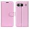  OnePlus Nord 4 Fodral Litchi Läder Ljus Rosa