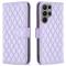  Samsung Galaxy S25 Ultra Fodral Diamond Läder Lila
