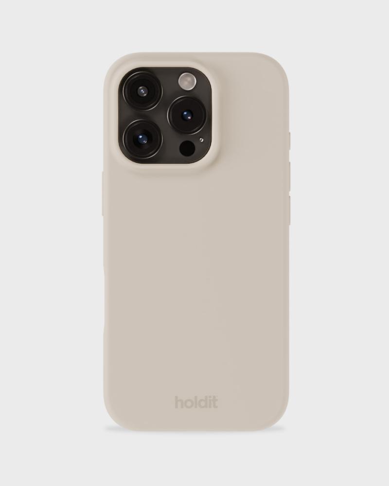 holdit holdit iPhone 16 Pro Max Mobilskal Silikon Ljus Beige