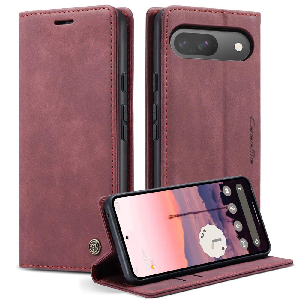 CASEME CASEME Google Pixel 10/10 Pro / 9/9 Pro Fodral Flip Retro Läder