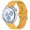  Klockarmband 20 mm Silikon Wave Design Gul
