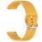  Klockarmband 20 mm Silikon Wave Design Gul