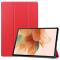  Samsung Galaxy Tab S7 FE / S7 Plus / S8 Plus Fodral Tri-Fold Röd