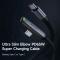 MCDODO Mcdodo 1.2m 65W PD USB-C - USB-C Elbow Kabel Svart