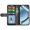  Google Pixel 11/10 Fodral Crazy Horse Läder Svart