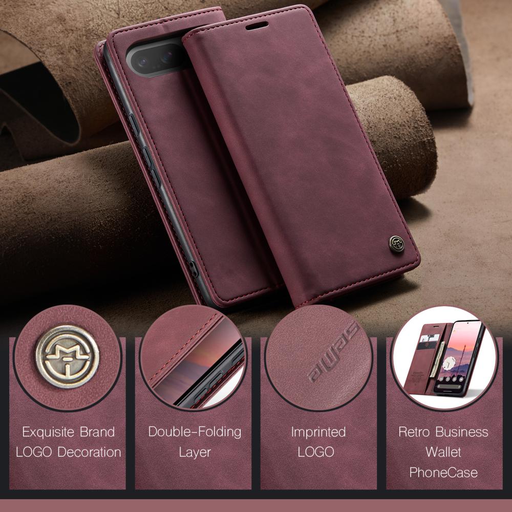 CASEME CASEME Google Pixel 10/10 Pro / 9/9 Pro Fodral Flip Retro Läder