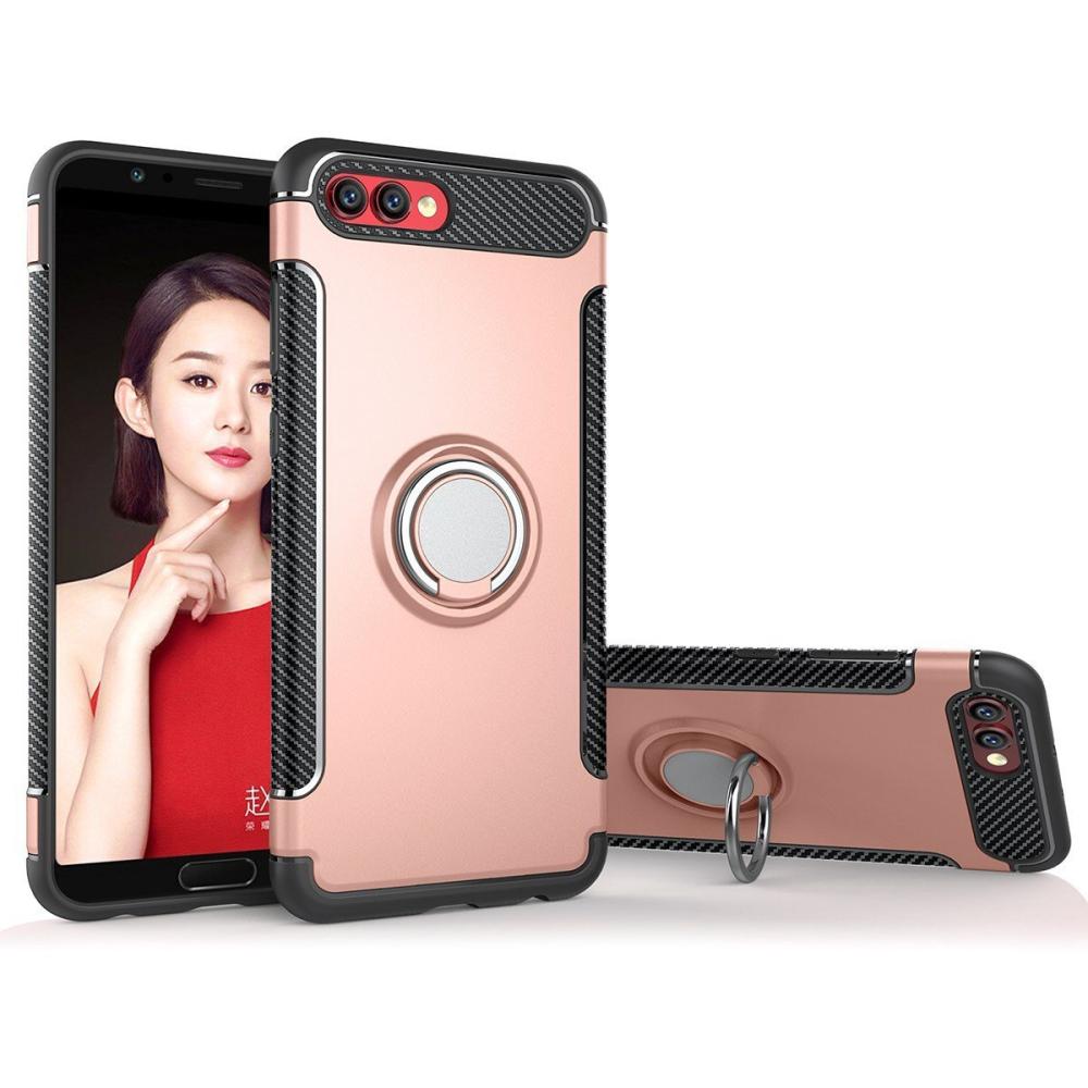  Huawei Honor 10 - Armour Ring Skal - Roséguld