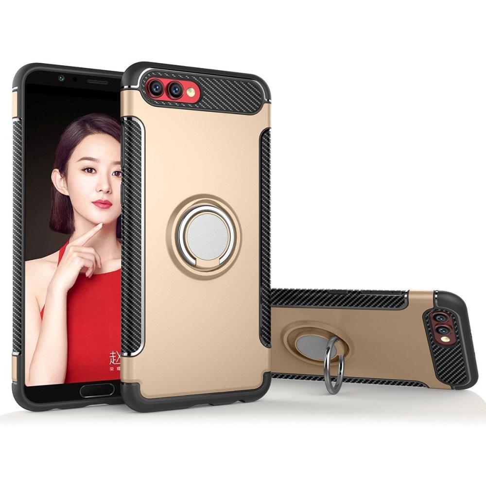  Huawei Honor 10 - Armour Ring Skal - Guld