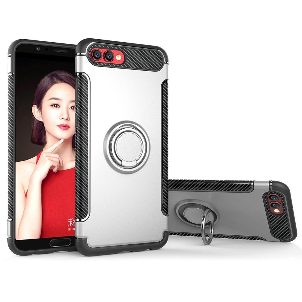  Huawei Honor 10 - Armour Ring Skal - Silver