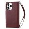  iPhone 12 Pro Max - 9-korts 2in1 Magnet/Fodral - Brun