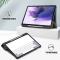  Galaxy Tab S7 FE/S7 Plus/S8 Plus Tri-Fold Fodral Med Pennhållare Svart