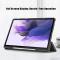  Galaxy Tab S7 FE/S7 Plus/S8 Plus Tri-Fold Fodral Med Pennhållare Svart