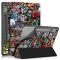  Lenovo Tab P12 Fodral Tri-Fold Läder Graffiti
