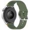  Klockarmband 20 mm Silikon Wave Design Militär Grön