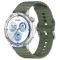  Klockarmband 20 mm Silikon Wave Design Militär Grön